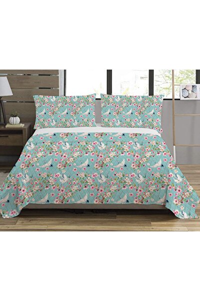 Evmila Model de flori, piqué dublu imprimat (200x220 cm)