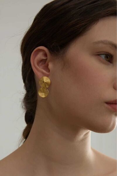 KYOLA DESİGN Salyangoz Gold Küpe