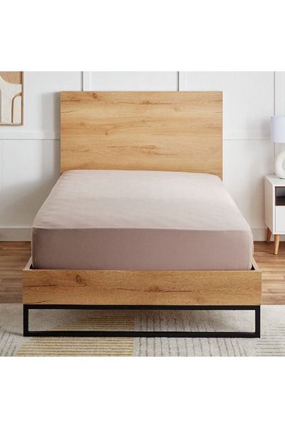 Home Box Ferum Micro Jersey King Fitted Sheet - 180x200+30 cm
