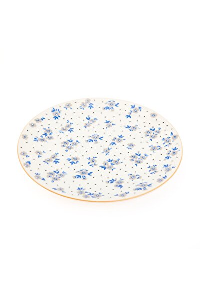 Tulü Porselen Tulu Porselen Robi Servis Tabağı - Renkli - 25 cm