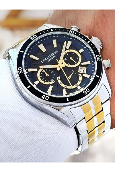 Lee Cooper 5 Atm Waterproof Steel Cord Men's Wrist Watch - Functions Active