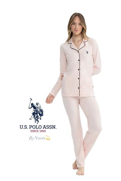 U.S. Polo Assn. Us Polo Assn. Women's Nova Pajama Set - Mer.1Q1.D92.Doe.Cyob.Bff/O