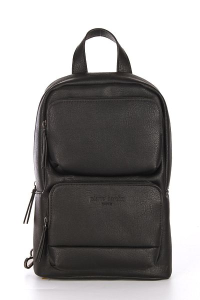 Pierre Cardin Pirre Cardin 01PC00108 - Vegan Αδιάβροχη Μαύρη Τσάντα ώμου