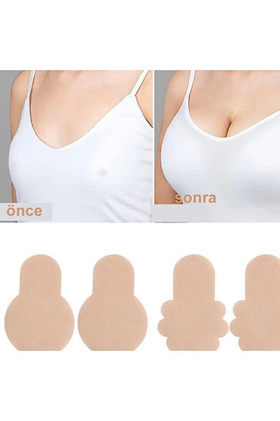 Momslab Extra Adhesive - Nipple Concealer, Gathering Silicone Strapless Bra
