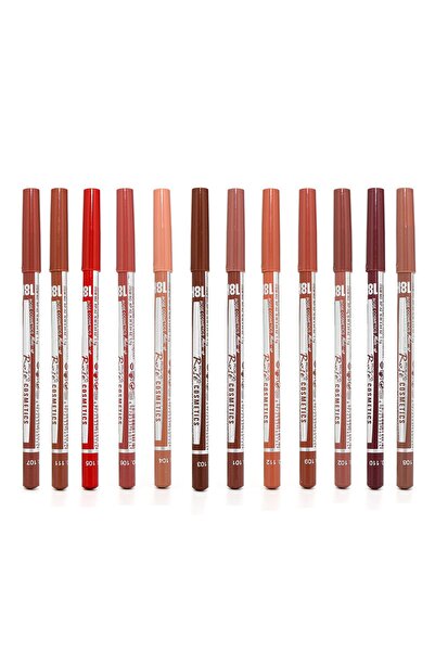 Roesıa Rose Cosmetics Rose 12'li, Mat Dudak Kalemi Seti