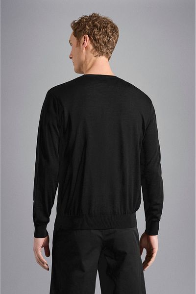 PAUL&SHARK Black Organic Cotton Men's Sweatshirt - Long Sleeve C0P1047-011
