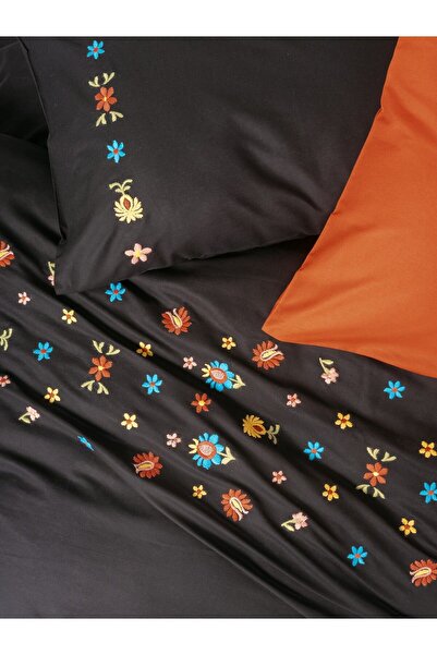 Cotton Box Ranforce Double Embroidered Duvet Cover Set - Liker Tile