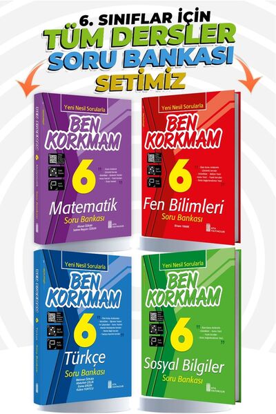 Ata Yayıncılık 6.Sınıf Tüm Dersler Soru Bankası Seti