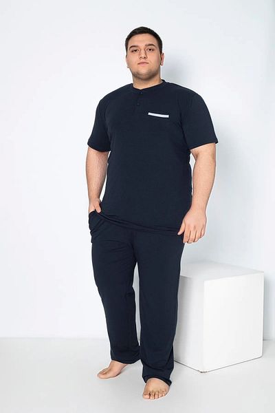 hefox Men's Modal Battal Sleeve Placket Pajama Set - Confeo