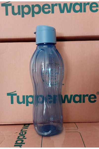 Tupperware 1 Lt Eco Mediterranean Blue - Easy Lid Bottle Flask Drinker