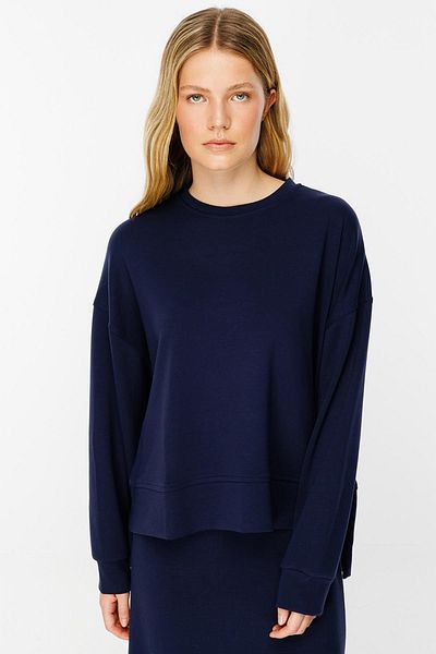 Hooopstore Μπλουζάκι Navy Blue Compact - Σχισμές στα πλαϊνά