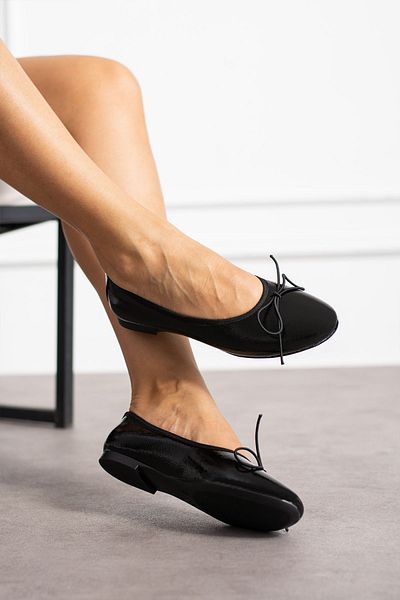ZENNESHOES Balerini de damă cu vârf rotund cu model leopard Molly