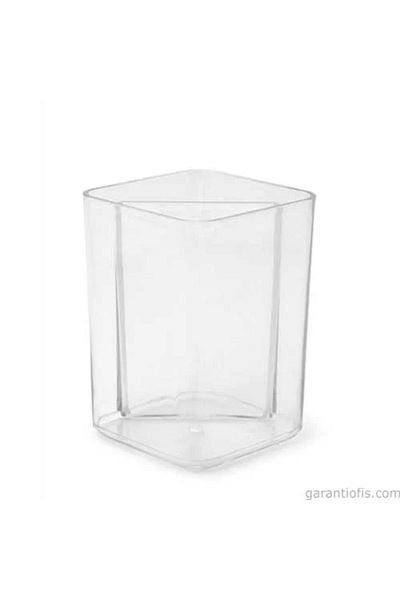 Mas Pen Holder Crystal Cubic Transparent Modern Office Home School Ware Teenager Adult
