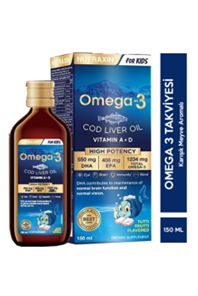 Nutraxin STD Nutraxin Omega 3 Şurup Karışık Meyve Aromalı 150 ML ( TEKLİDİR )