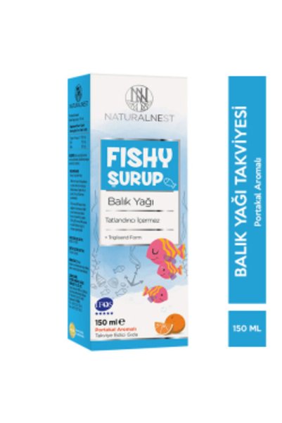 Naturalnest STD Naturalnest Fishy Şurup 150 ml Portakal Aromalı Balık Yağı ( ...