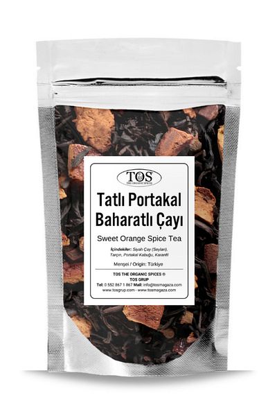 TOS The Organic Spices 1. Quality Sweet Orange and Spice Tea - 40 Gr