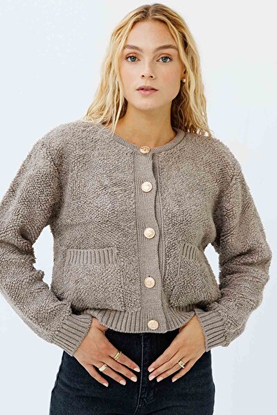 Hooopstore Premium Tedy Textured Mink Cardigan