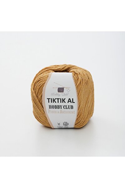 TıkTık AL Hardal %100 Pamuk Punch (panç) Ve Amigurumi Ipi ( 50gr )