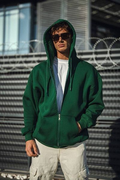 İLKCET MODA Φούτερ με κουκούλα Unisex Oversize