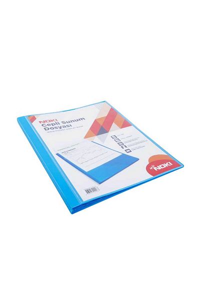 Noki 40 Sheets Blue A4 Presentation File - Pocketed