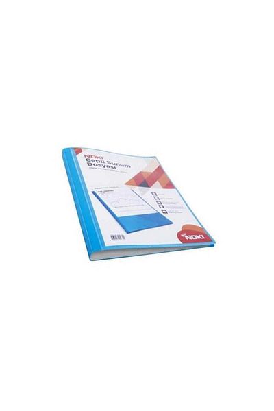 Noki Presentation File with Pockets 60 Sheets A4 Blue