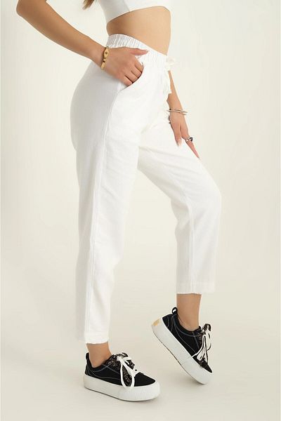 faseb Pantaloni Morcov de damă - Design elastic