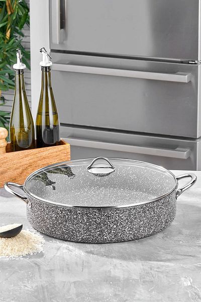 Taç Πλάκα Κατσαρόλα Ultra Granite 36 cm - Κορώνα με Μεταλλική Λαβή