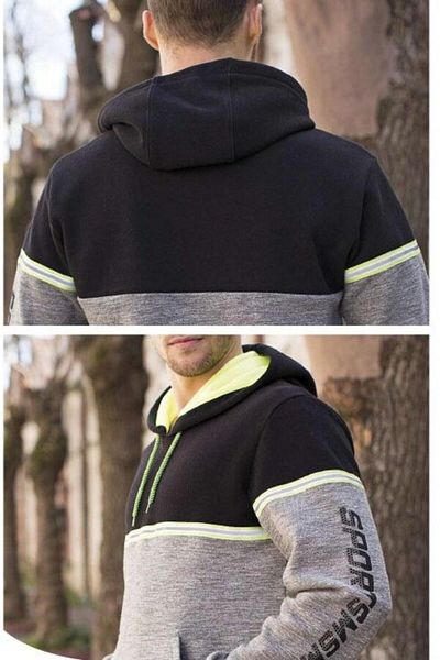 Masimar Men's Hooded and Printed Sweatshirt