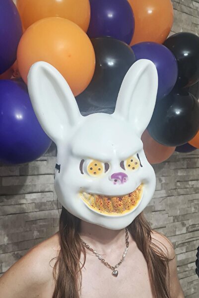 PEKSHOP White Rabbit Scary Mask - Halloween Halloween Killer Rabbit Witches