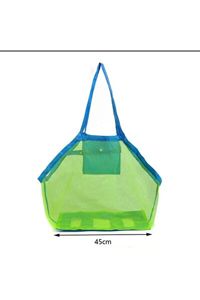 sunandjoy Oyuncak organizeri, oyuncak toplama çantası, plaj çantası ,file çanta, oyuncak torbası