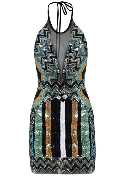 Rheme And Fons Özel Tasarım Couture El Işçiliği Kadın Mini Gece Elbisesi