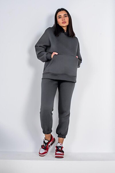 OKULCUBABA Set de trening pentru femei New Season Cool - Culoare uni, fără im...