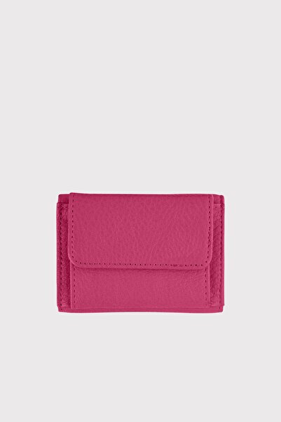 Garbalia Fuchsia Genuine Leather Mini Women's Wallet - with Coin Compartment