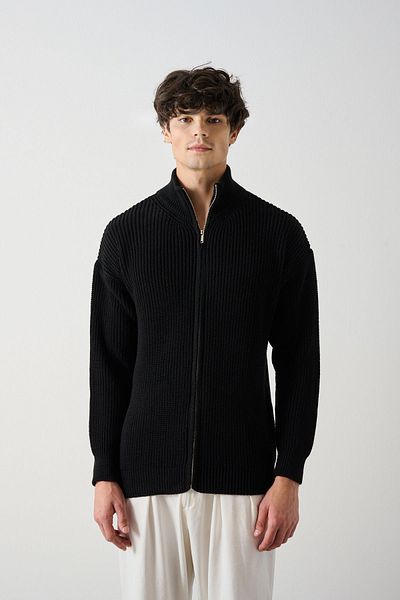 İLKCET MODA Ζακέτα Unisex με φερμουάρ Premium Πλεκτή Θεσσαλονίκη
