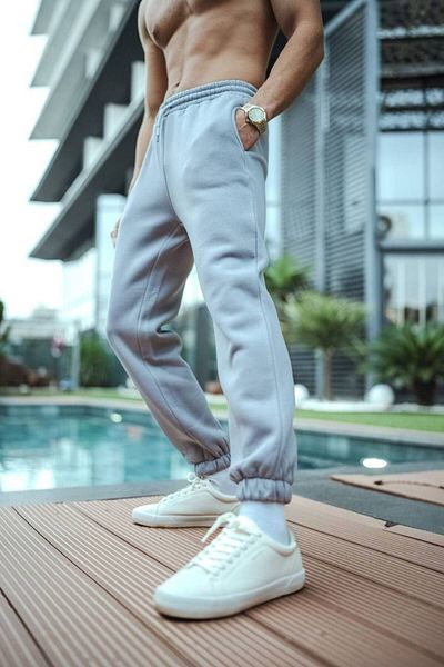 İLKCET MODA Unisex Oversize παχιά αθλητική φόρμα κάτω