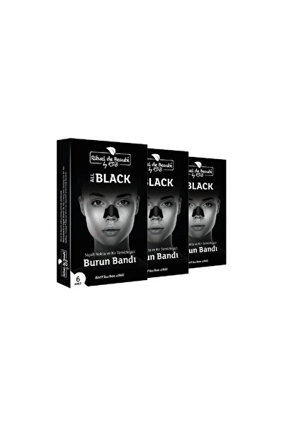 Rituel De Beaute Aktif Karbon Siyah Nokta Ve Kir Temizleyici Burun Bandı 3'lü