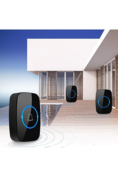 CACAZI 2 Alıcılı Kablosuz Uzaktan Kumandalı LED Kapı Zili