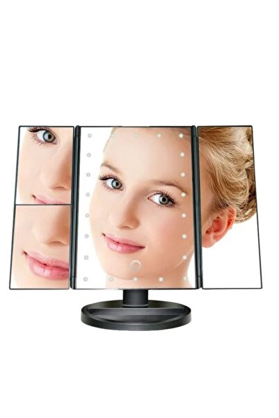 Asfal Büyüteçli 22 Led Işıklı Katlanabilir Açısı Ayarlanabilir Masaüstü Pilli...