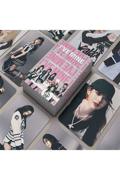 REN AKSESUAR Kpop Ive I'Ve Mine Lomo Card 55 Pieces