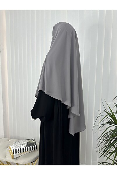 R&S modibone Πρακτικό δέσιμο μονής στρώσης μετάξι Medine - Triangle Suffle Scarf Grey