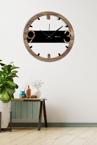 LandiWork Modern Sessiz Duvar Saati, 42cm, Yeni Ev Hediyesi, Salon Duvar Saat...
