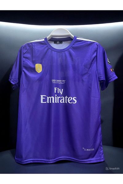 Lion Spor Ronaldo Real Madrid - Μωβ Χρώμα Κοντομάνικο Μπλουζάκι Ενηλίκων 543544