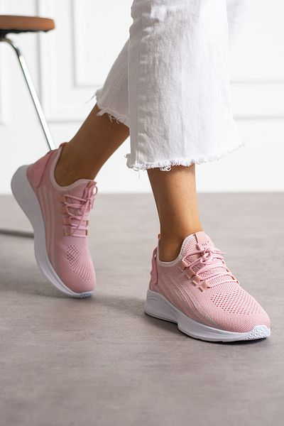 en7 Unisex Pink Knitwear Sports Shoes - Washable and Breathable, Odorless Sneaker 015