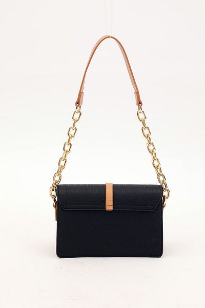 Levidor Women's Black Shoulder and Shoulder Bag - Camel