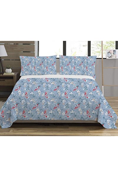 Evmila Model de flori, piqué dublu imprimat (200x220 cm)