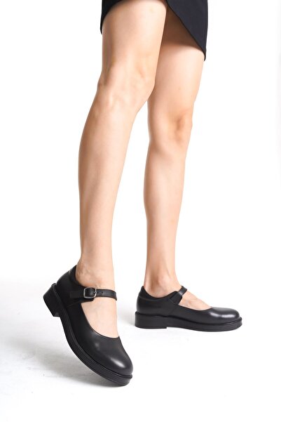 ERNİLA Ernila Shoes Hakiki Deri Kadın Baretli Loafer Ayakkabı