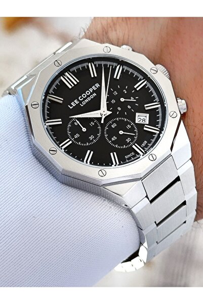 Lee Cooper 5 Atm Waterproof Steel Cord Men's Wrist Watch - Functions Active