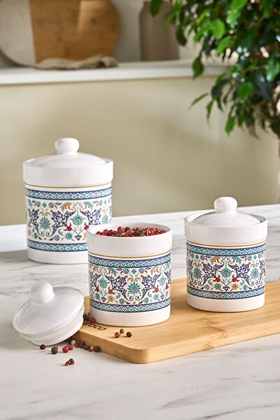 Karaca Beylerbeyi 7-Piece Silicone Lid Spice Set