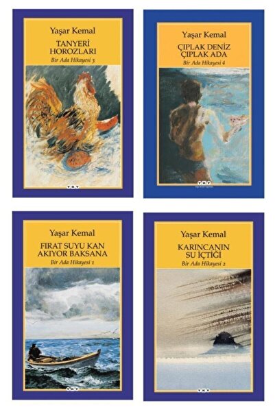 Yapı Kredi Yayınları Yaşar Kemal Bir Ada Hikayesi 4 Kitap Set
