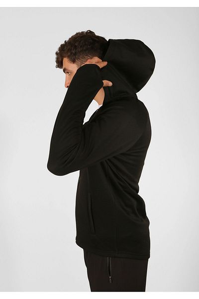 Man Of Man Raised Diver Zip up Stand Collar Hooded Sweatshirt/Jacket